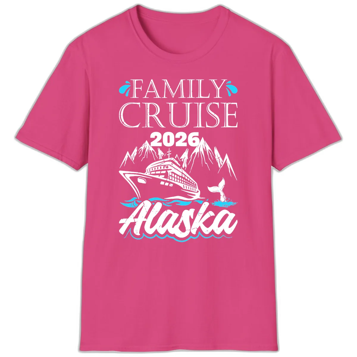 Alaska Waters Adventure T-Shirt in Heliconia