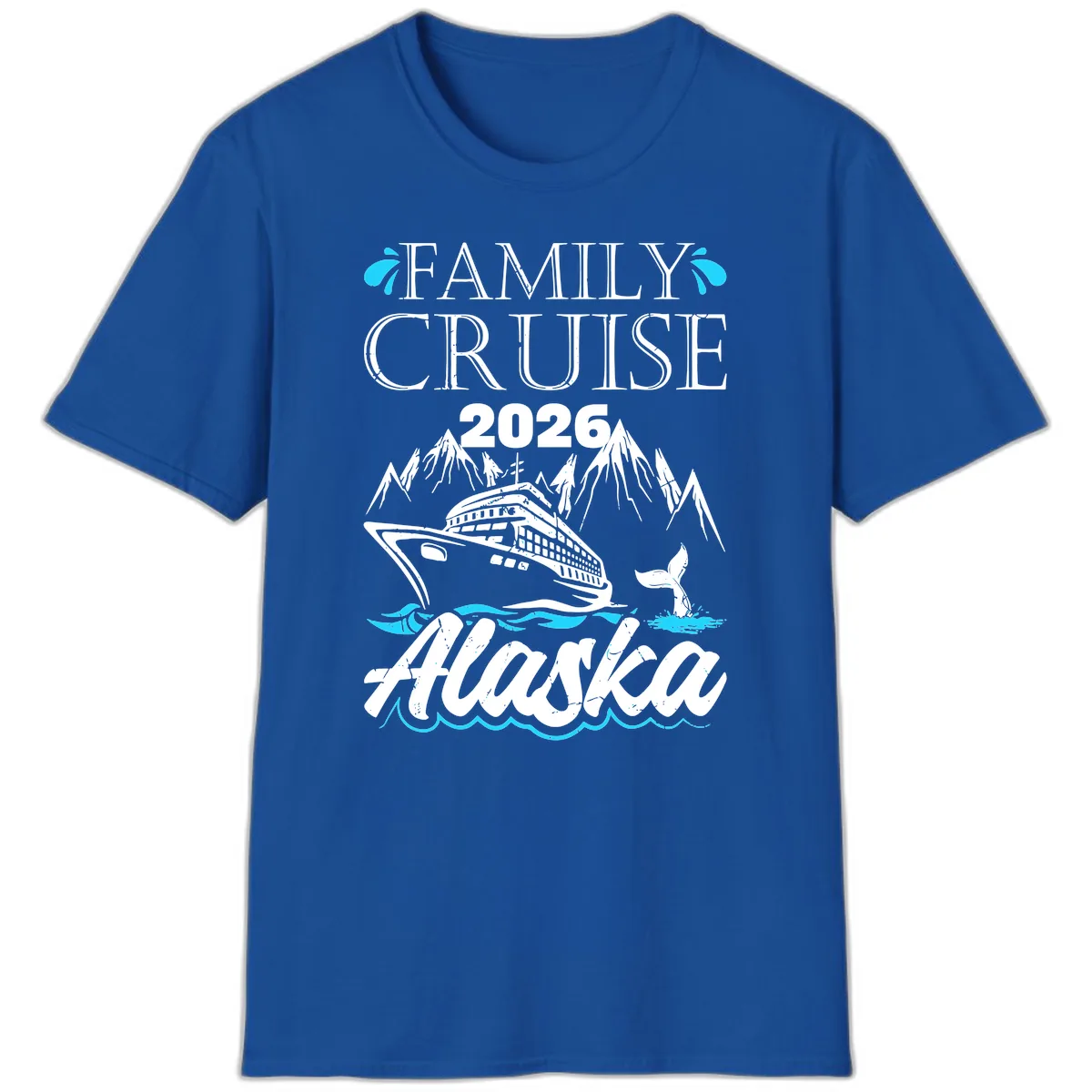 Alaska Waters Adventure T-Shirt in Royal