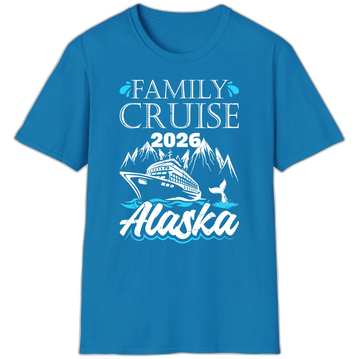 Alaska Waters Adventure T-Shirt in Sapphire