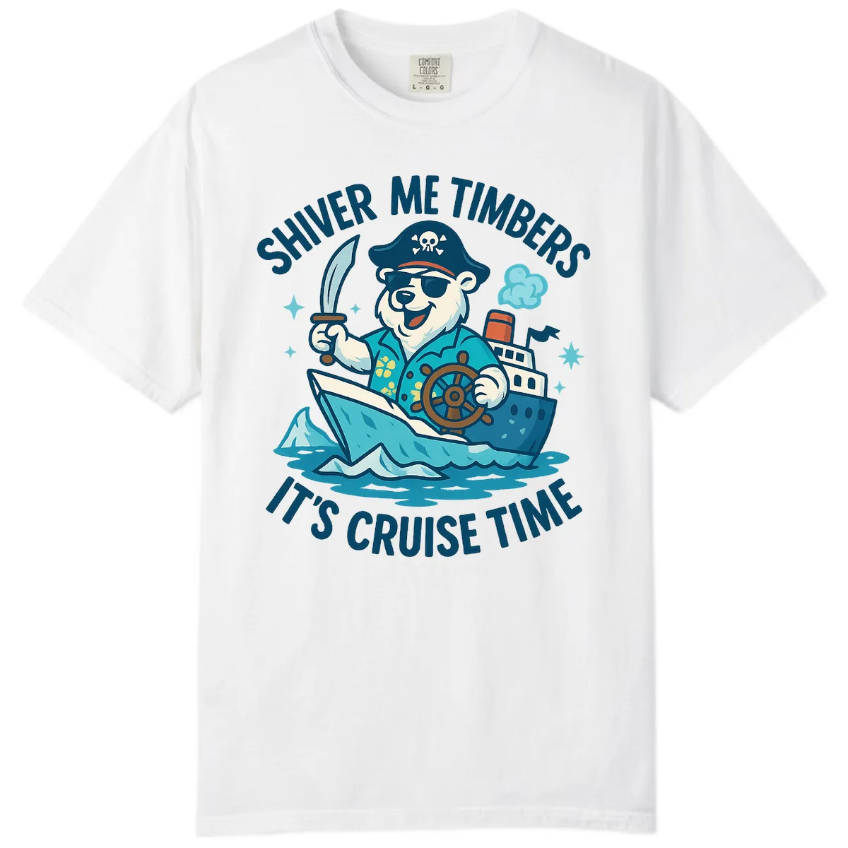Shiver Me Timbers Cruise Time Comfort Color in White