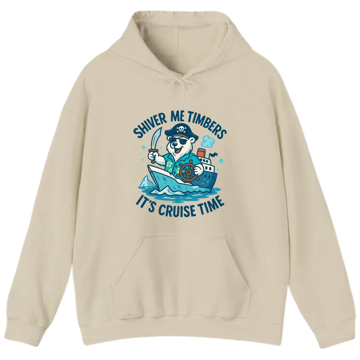 Shiver Me Timbers Cruise Time Hoodie in Sand