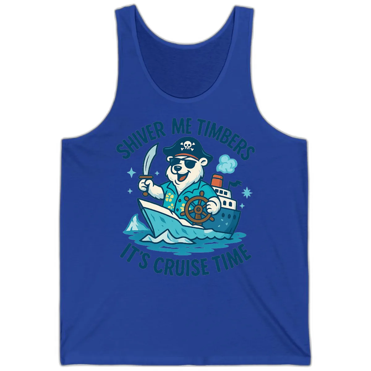 Shiver Me Timbers Cruise Time Tank in True Royal