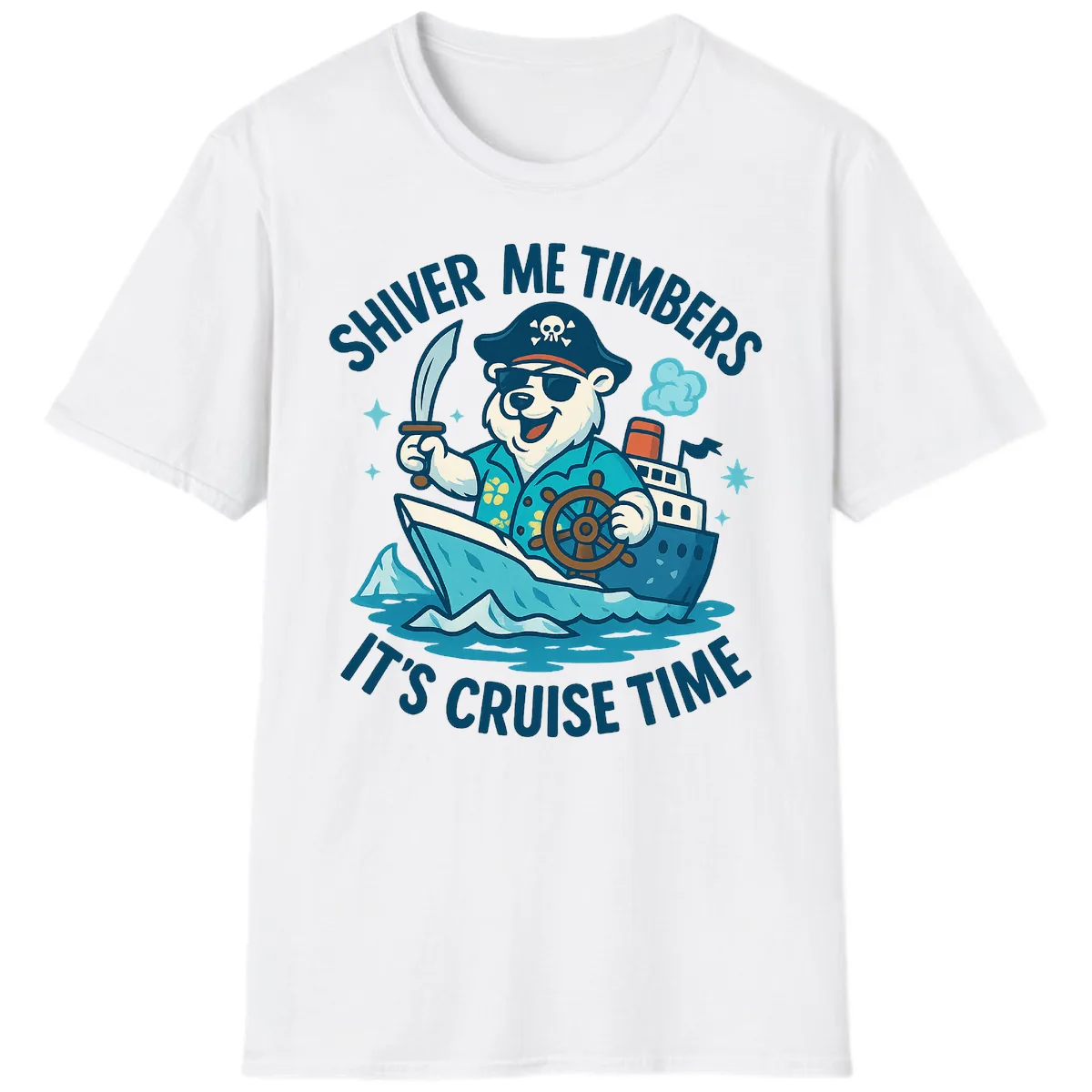 Shiver Me Timbers Cruise Time T-Shirt in White