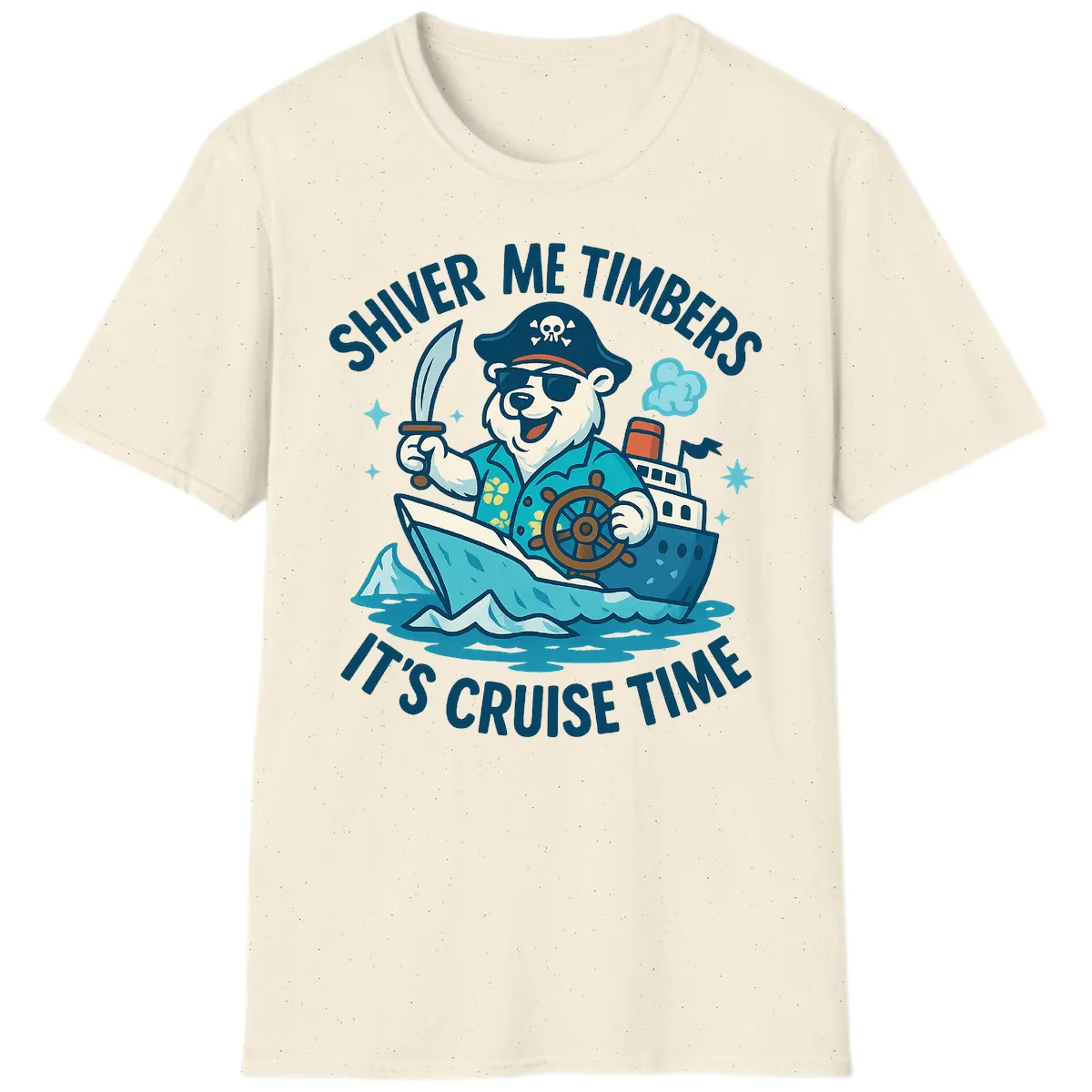 Shiver Me Timbers Cruise Time T-Shirt in Natural