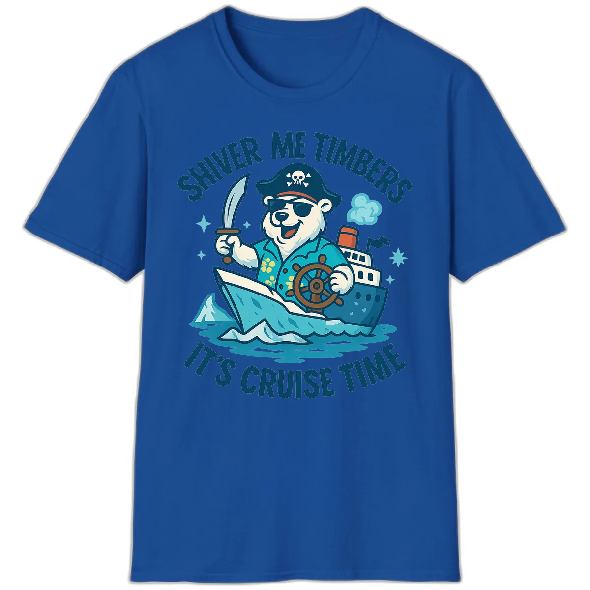 Shiver Me Timbers Cruise Time T-Shirt in Royal