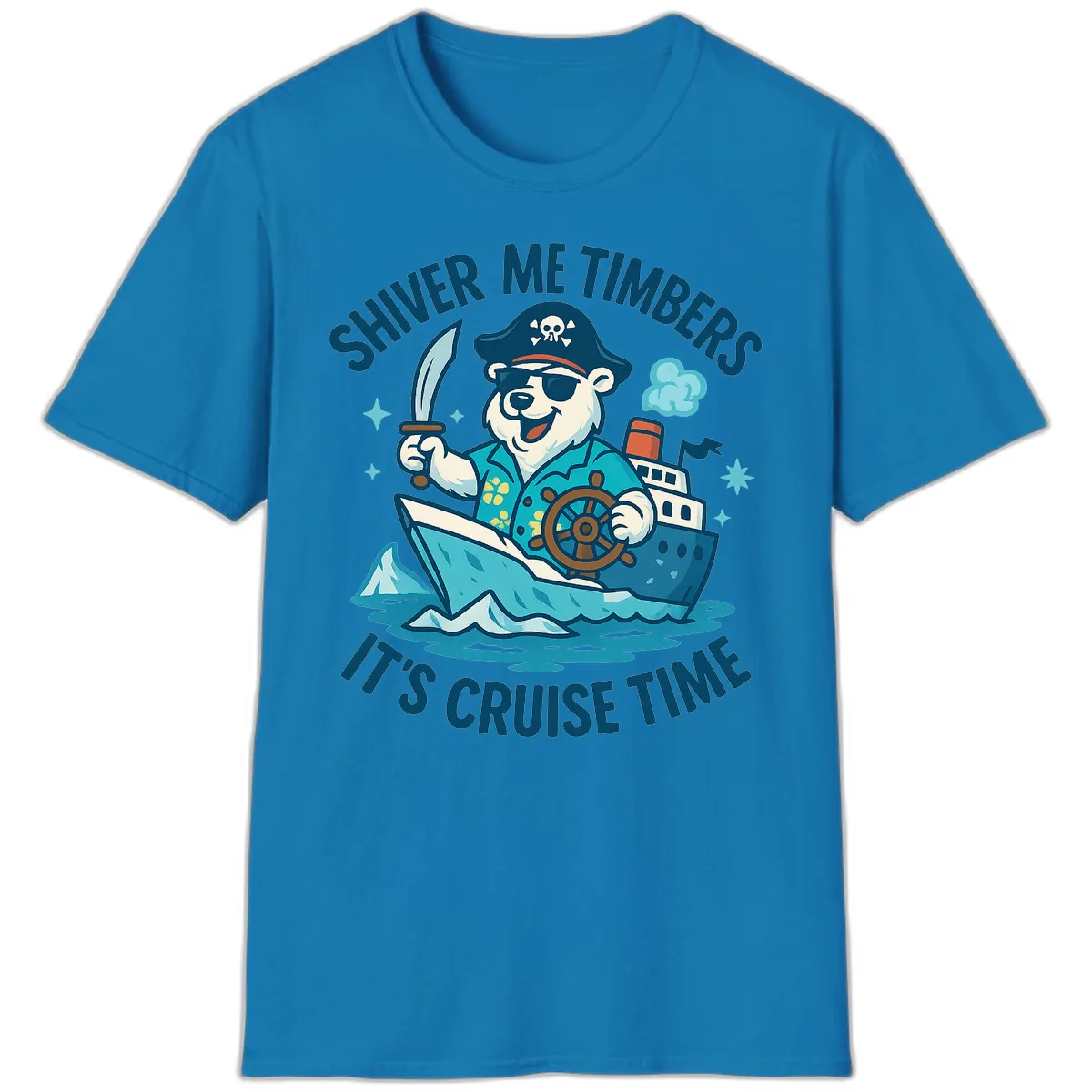 Shiver Me Timbers Cruise Time T-Shirt in Sapphire