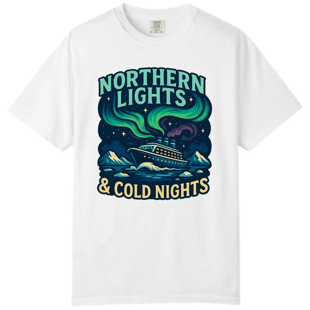 Northern Lights & Cold Nights Comfort Color in White