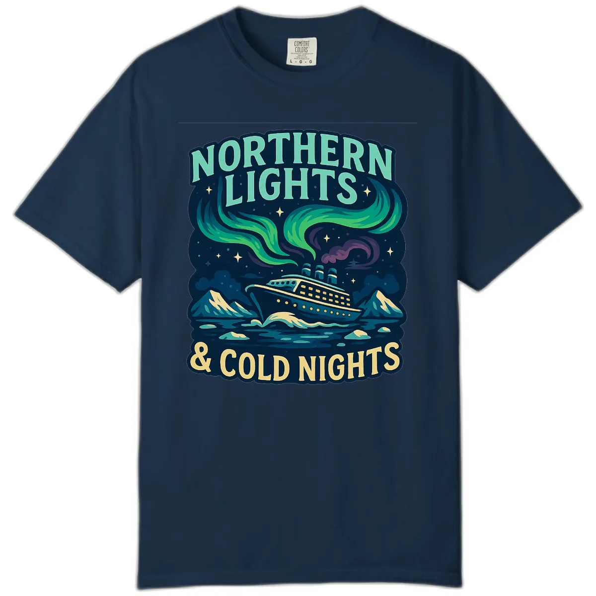 Northern Lights & Cold Nights Comfort Color in True Navy