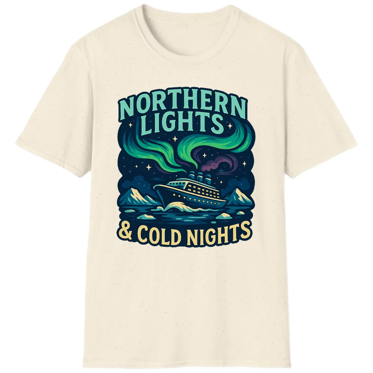 Northern Lights & Cold Nights T-Shirt in Natural
