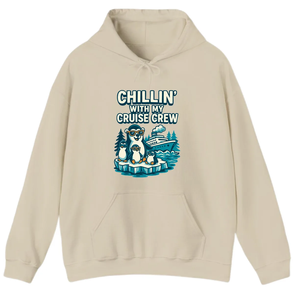 Chillin' With My Cruise Crew Hoodie in Sand