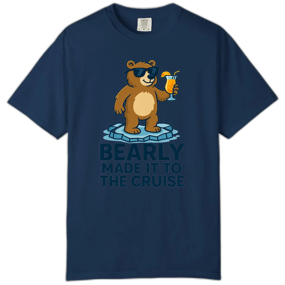 Bearly Made It To The Cruise Comfort Color in Navy