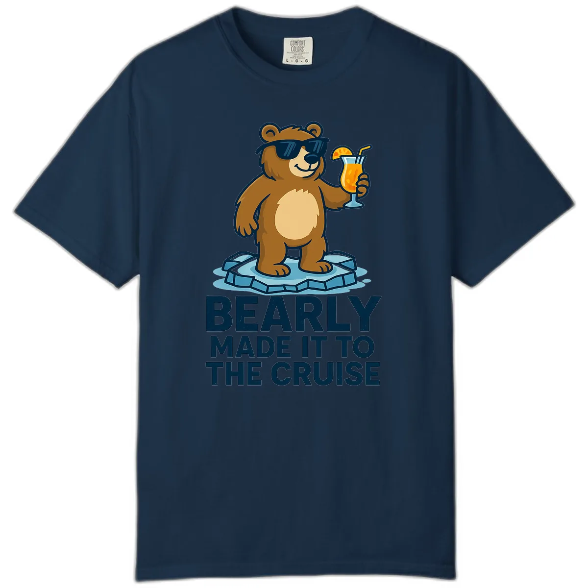 Bearly Made It To The Cruise Comfort Color in True Navy