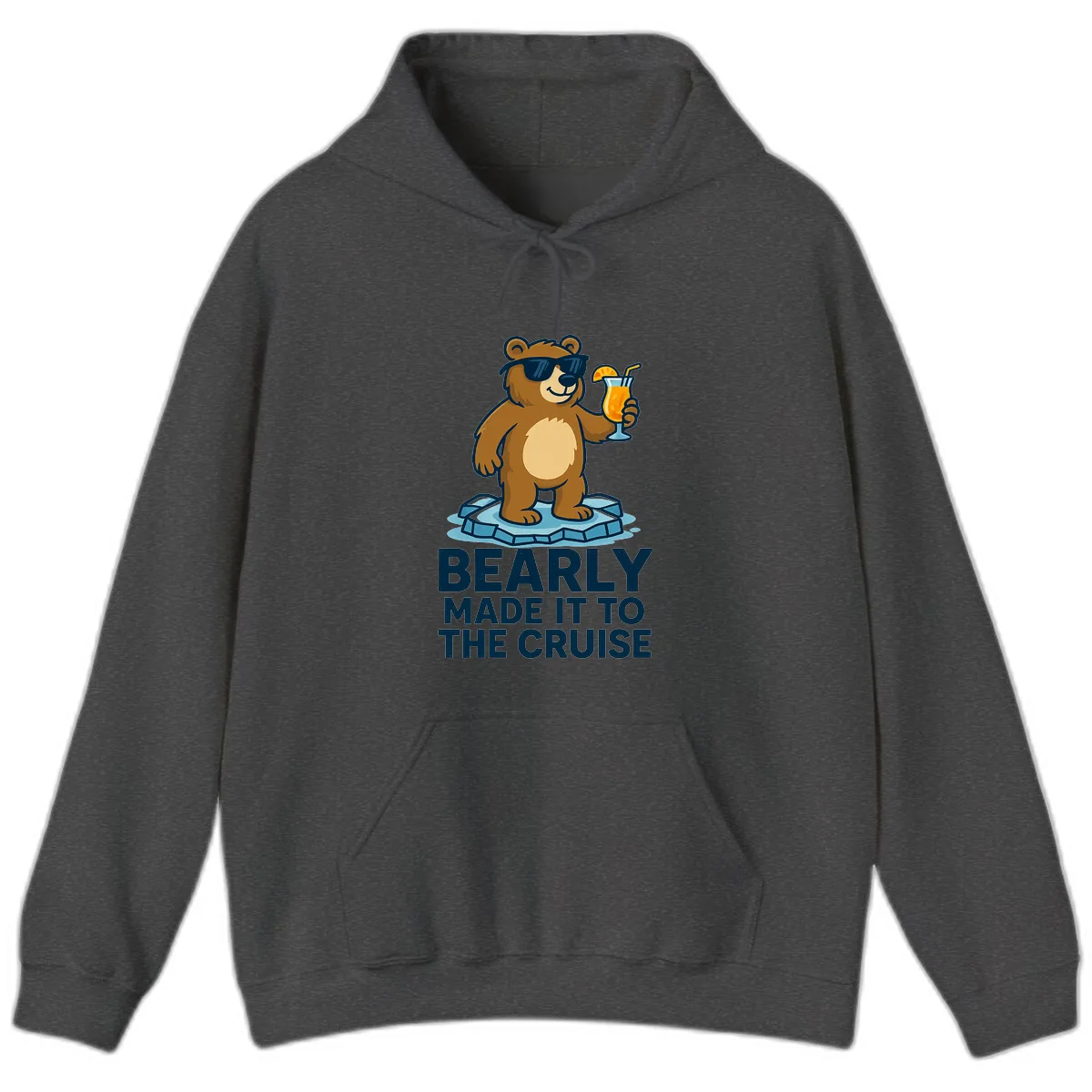 Bearly Made It To The Cruise Hoodie in Dark Heather