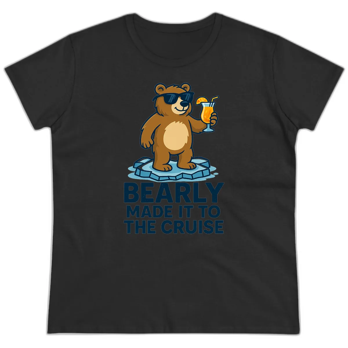 Bearly Made It To The Cruise Ladies Tee in Black