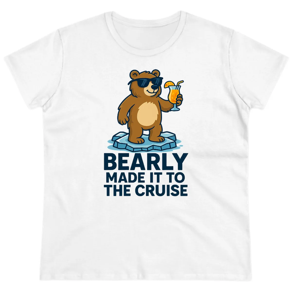 Bearly Made It To The Cruise Ladies Tee in White