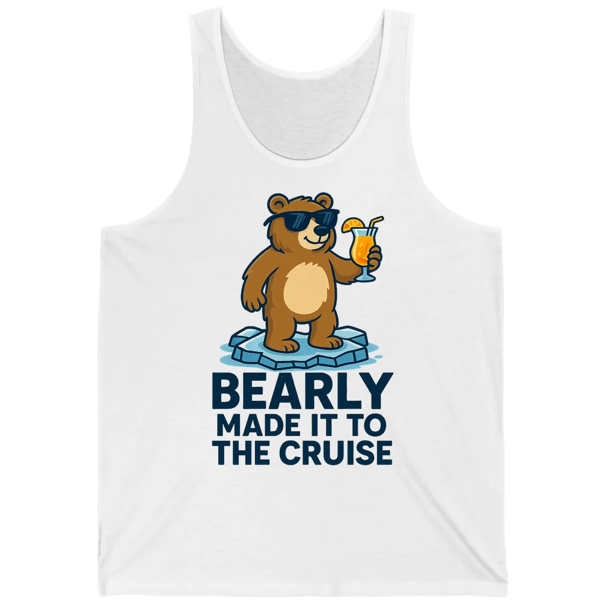 Bearly Made It To The Cruise Tank in White
