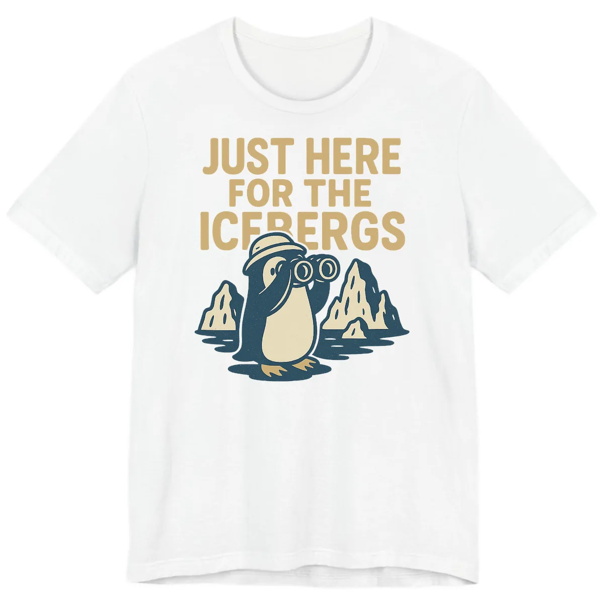 Just Here For The Icebergs Premium T-Shirt in White