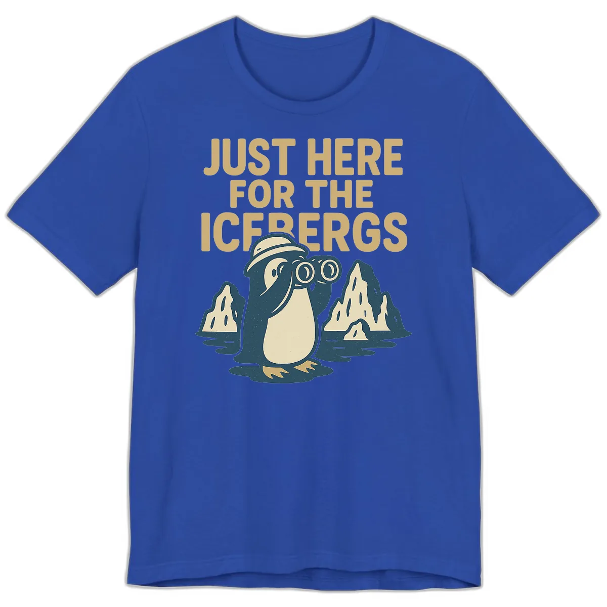 Just Here For The Icebergs Premium T-Shirt in True Royal