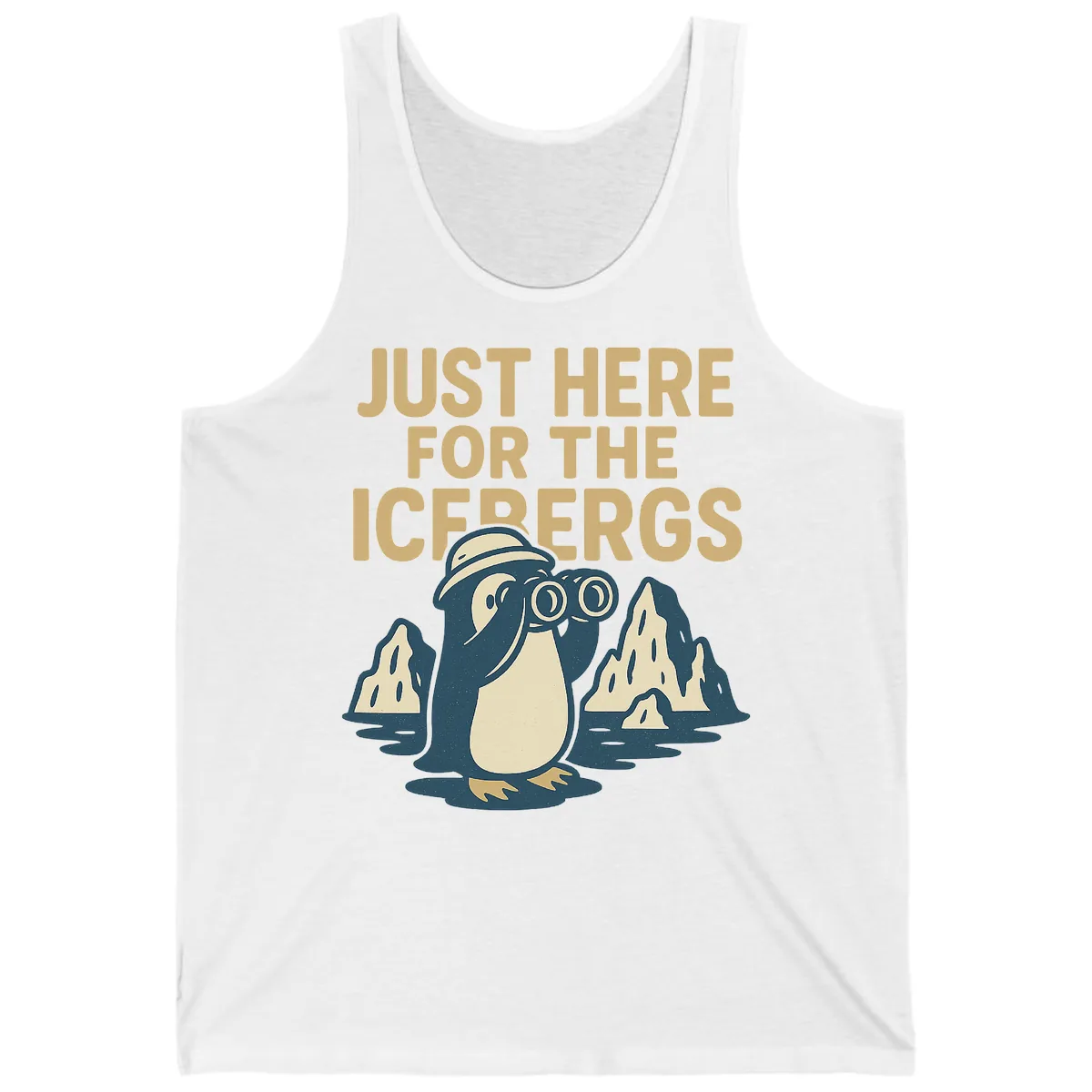 Just Here For The Icebergs Tank in White