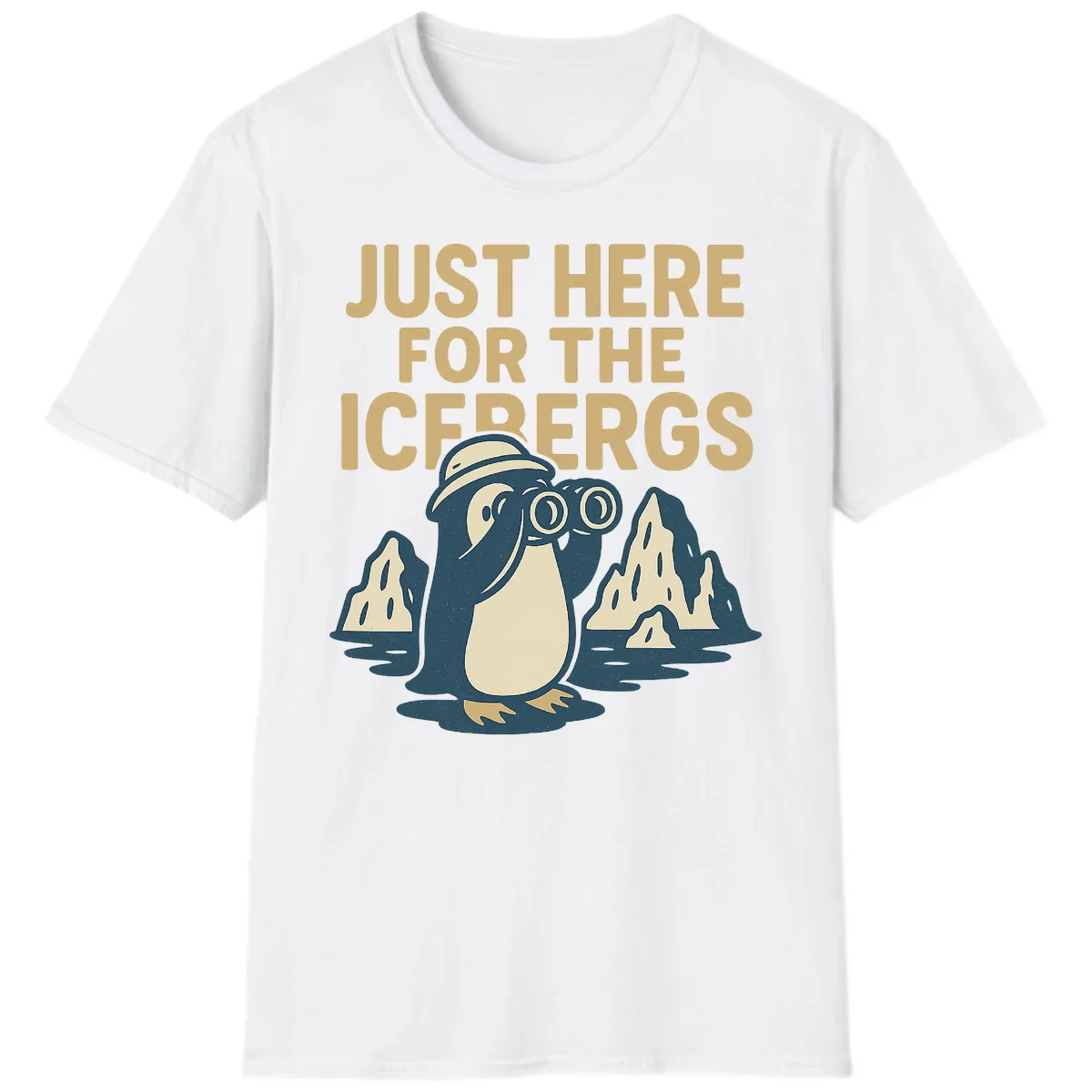 Just Here For The Icebergs T-Shirt in White