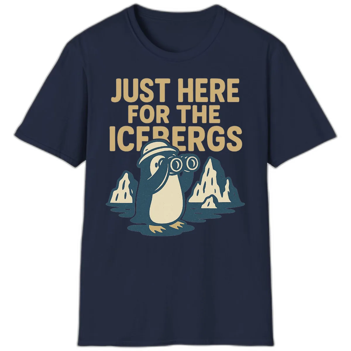 Just Here For The Icebergs T-Shirt in Navy