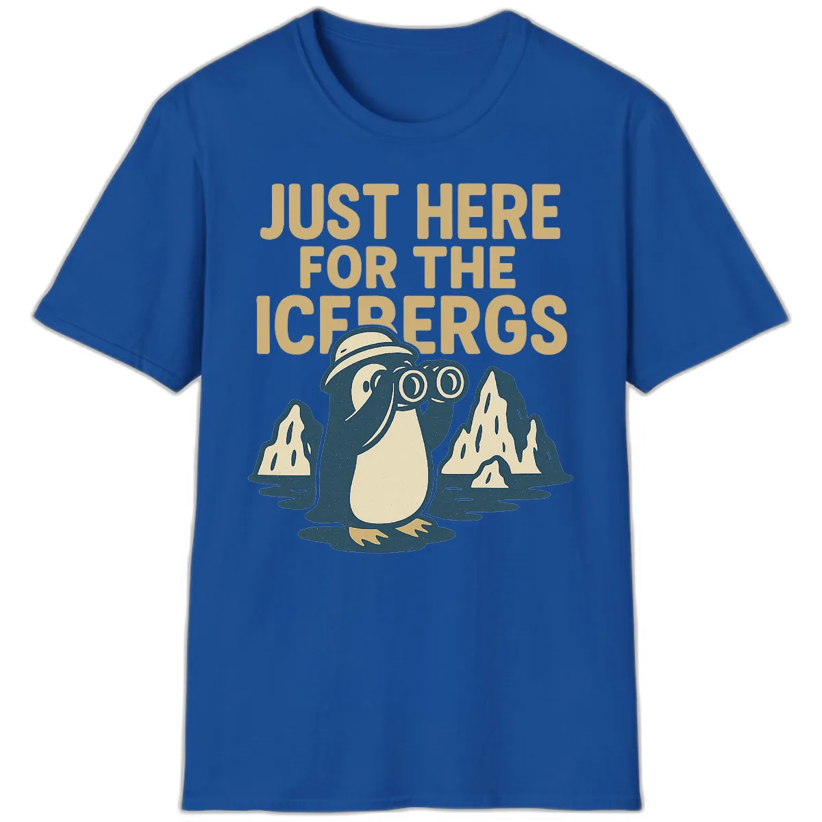 Just Here For The Icebergs T-Shirt in Royal