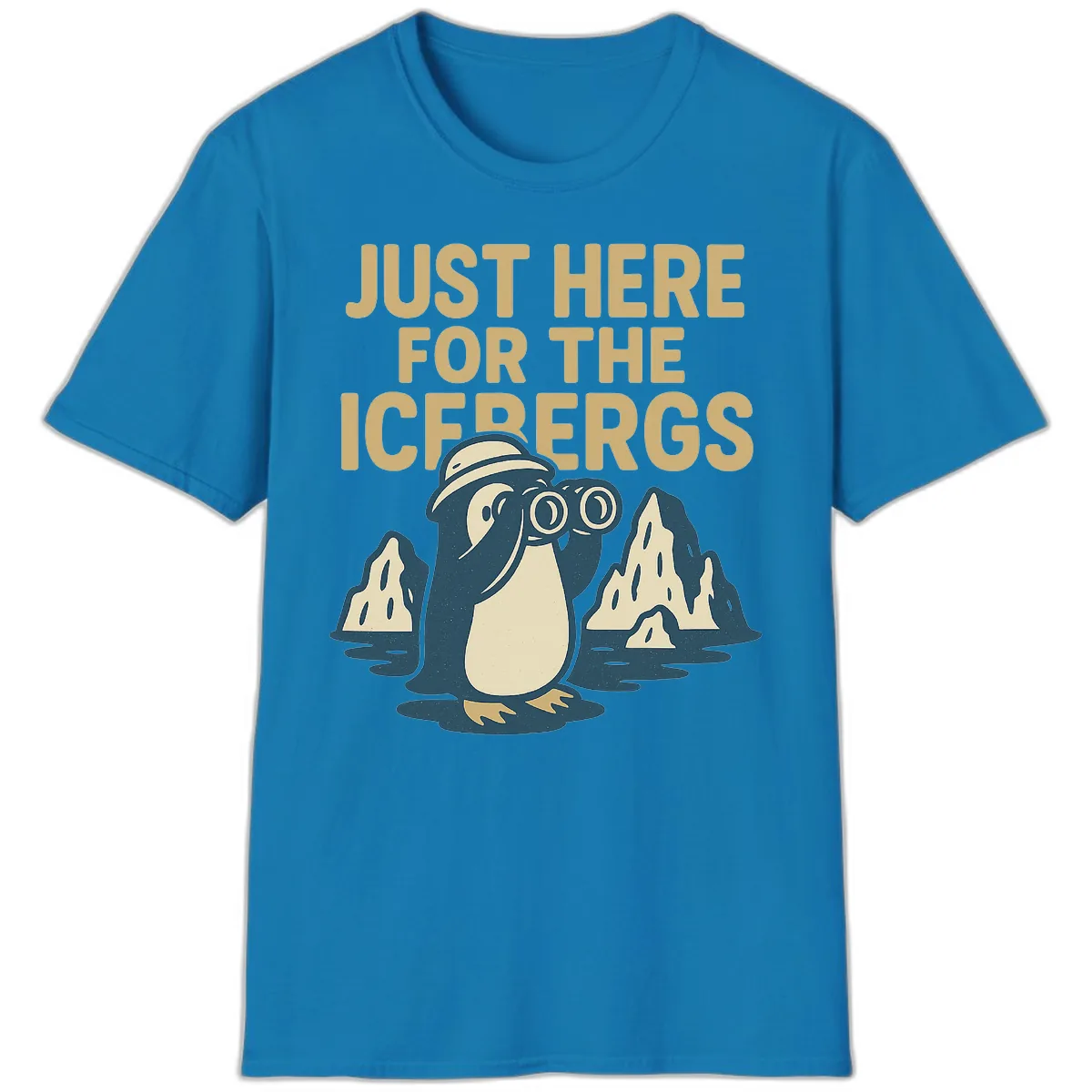 Just Here For The Icebergs T-Shirt in Sapphire