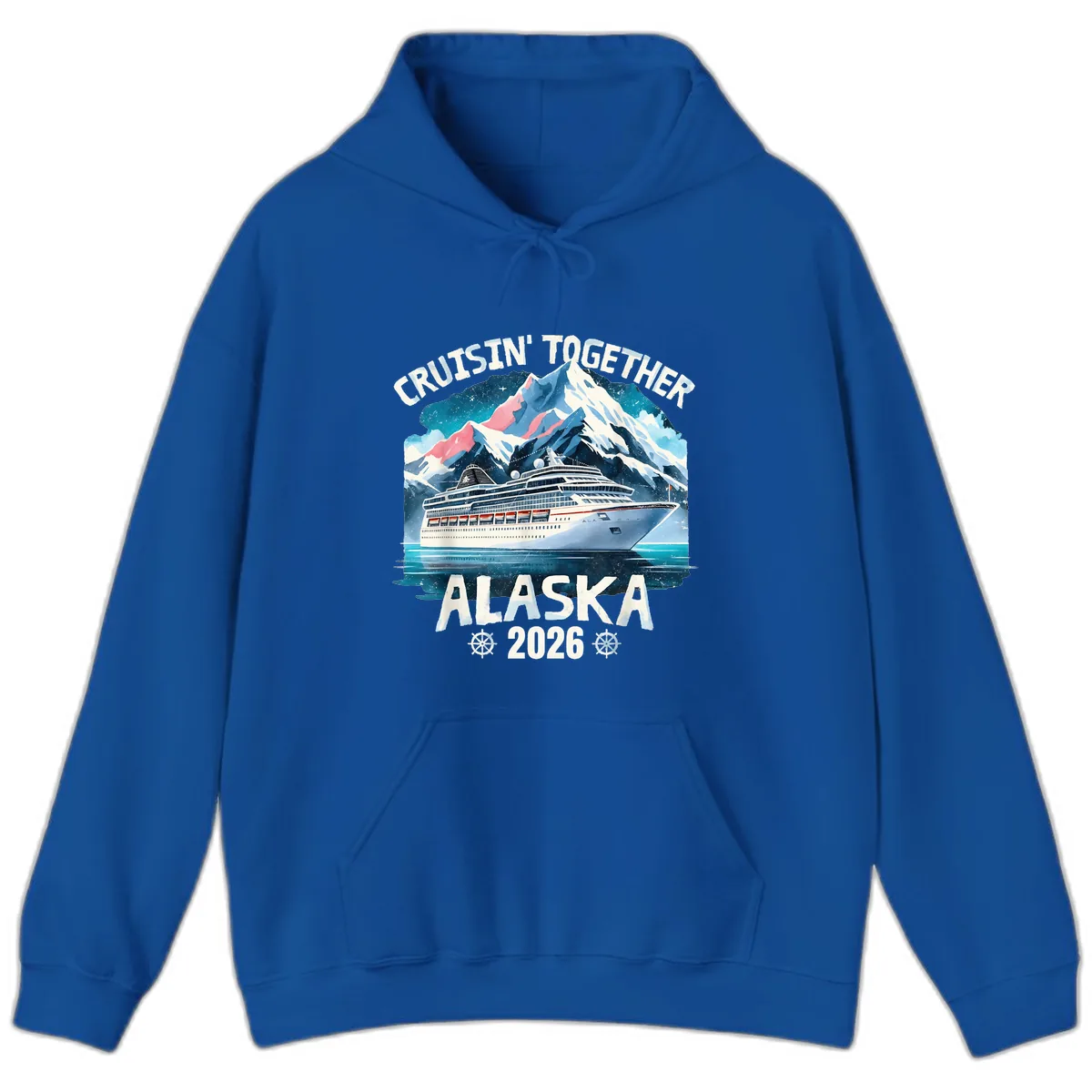 Cruising Into Alaska 2025 Hoodie in Royal