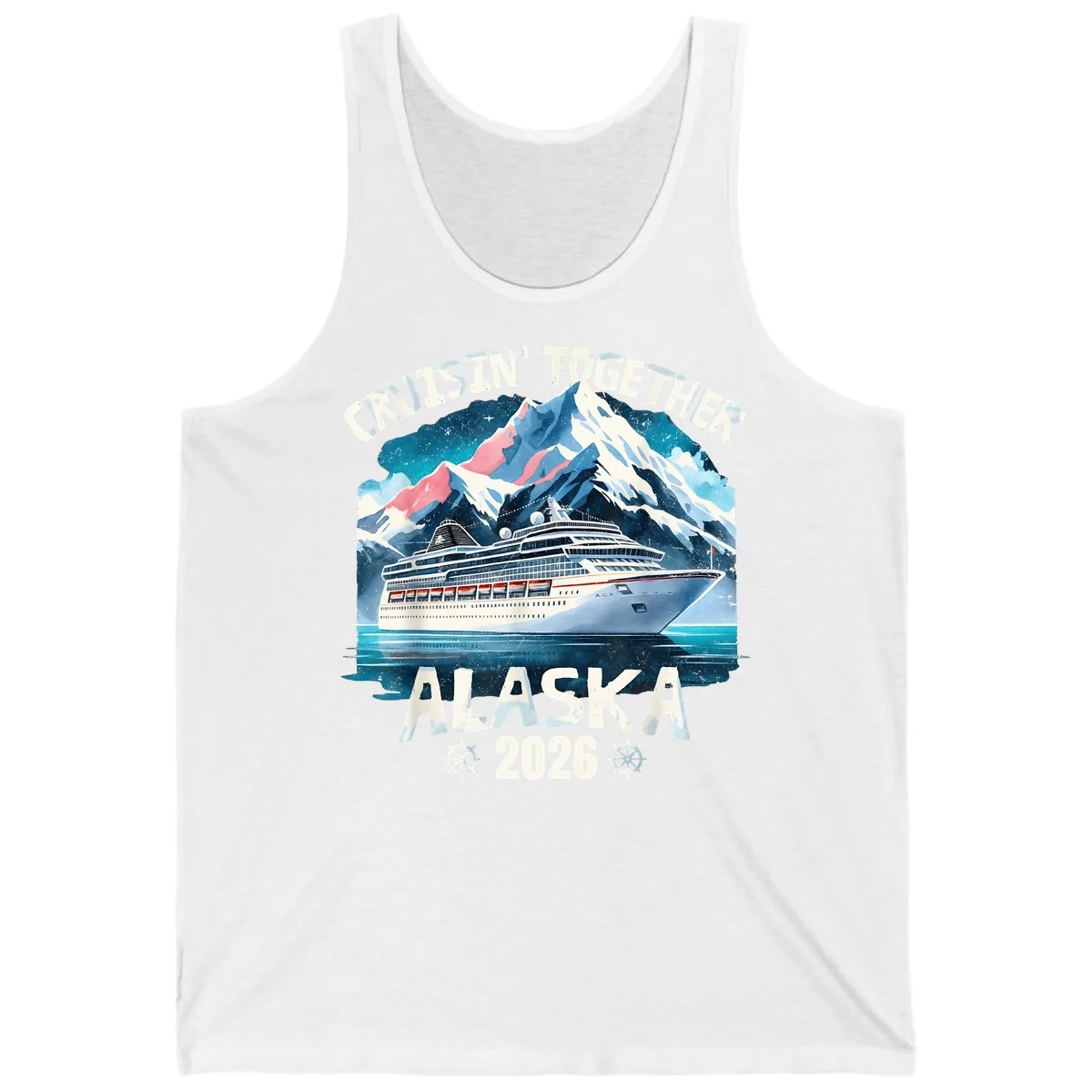 Cruising Into Alaska 2025 Tank in White
