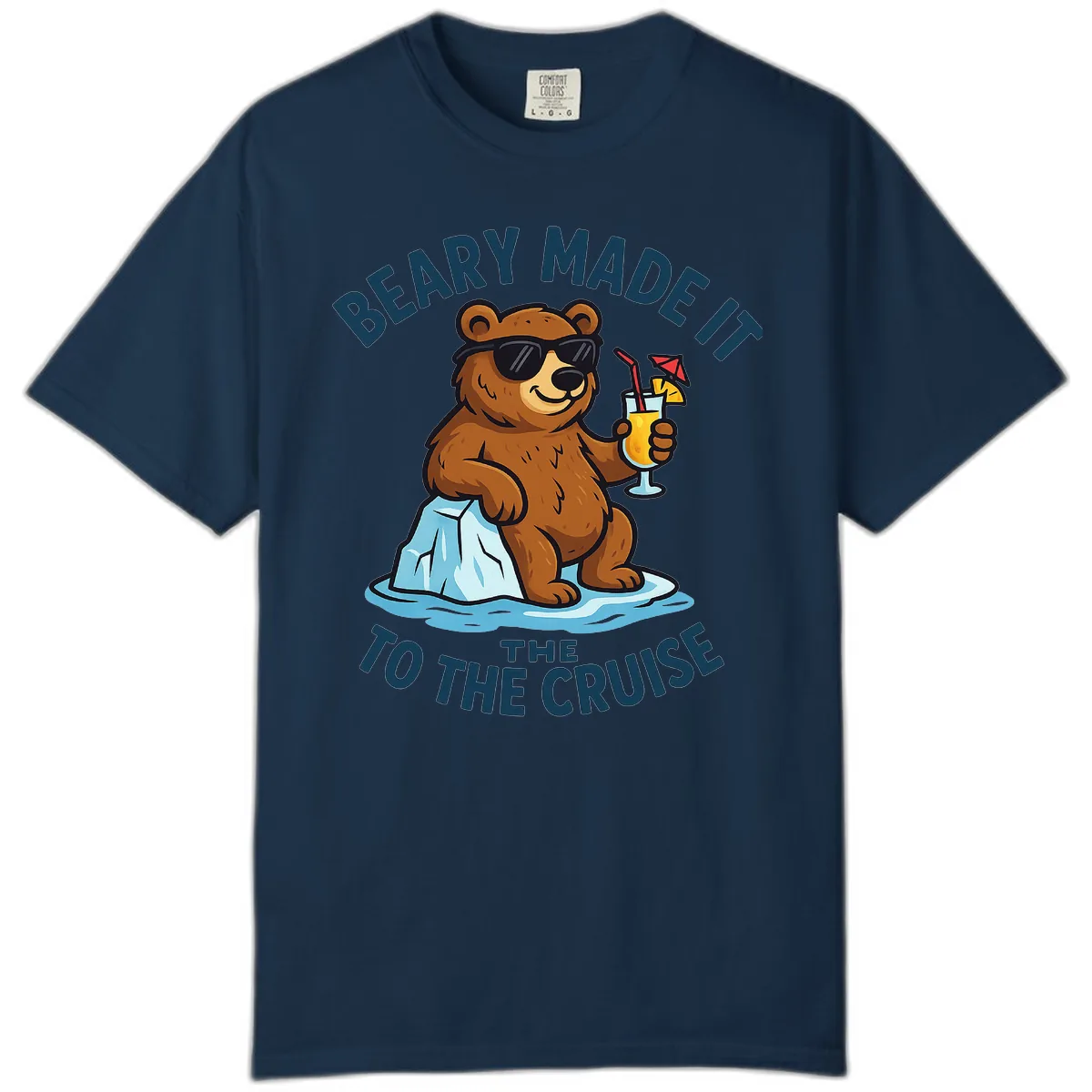 Beary Made It To The Cruise Comfort Color in True Navy