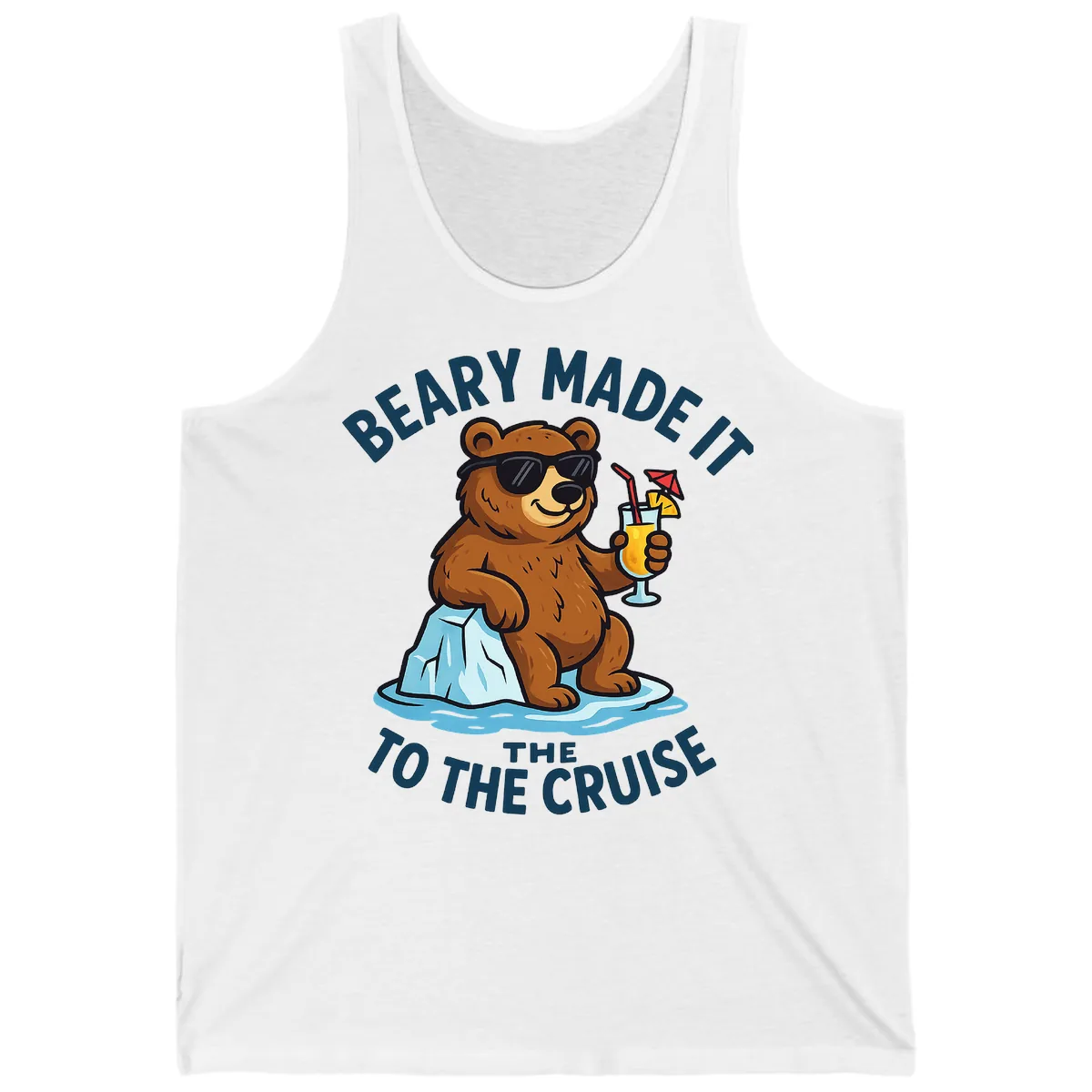 Beary Made It To The Cruise Tank in White