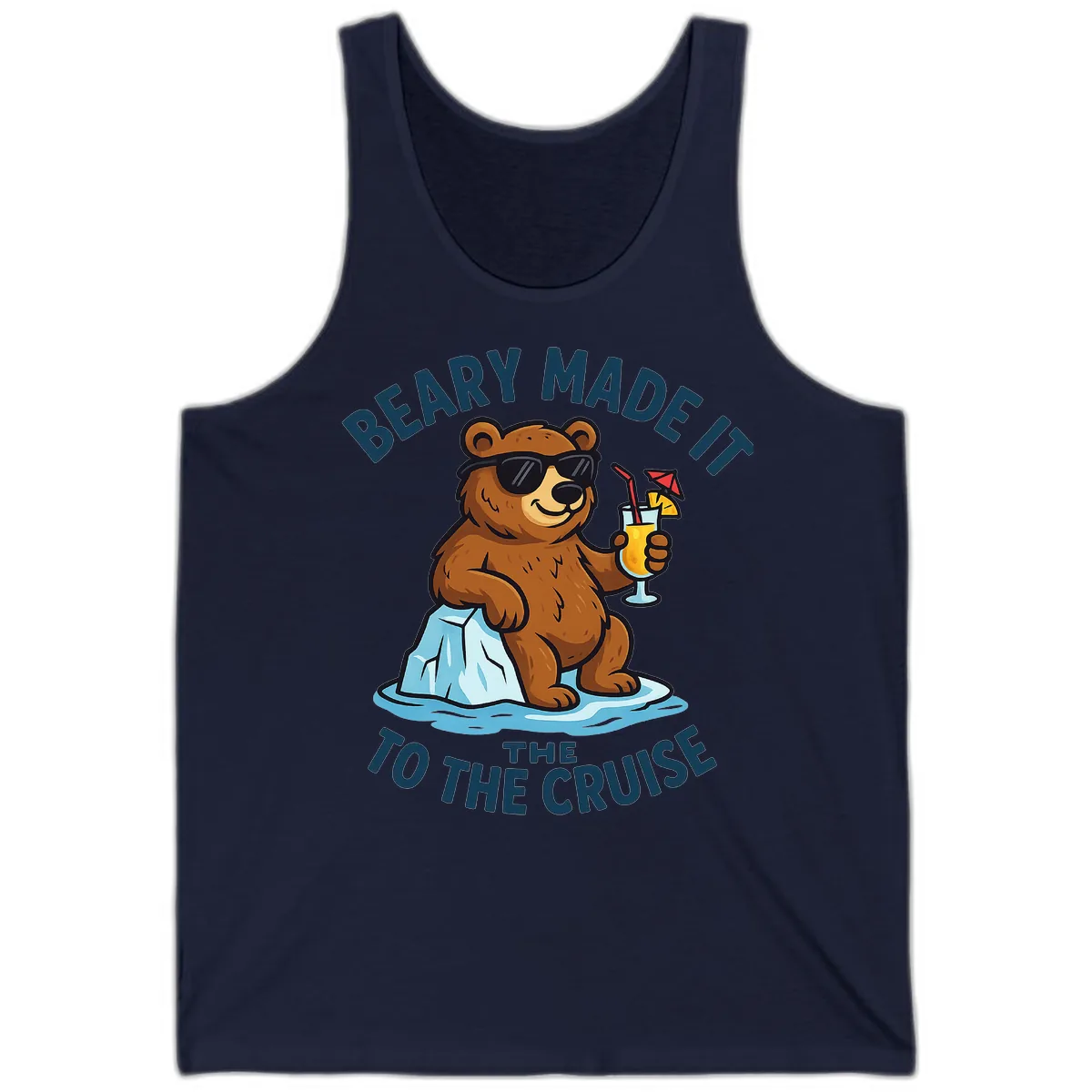 Beary Made It To The Cruise Tank in Navy