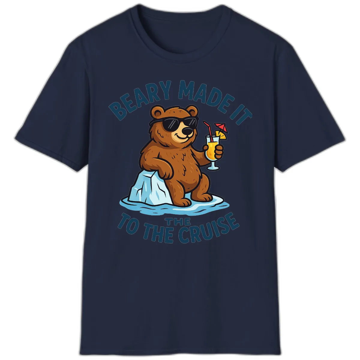 Beary Made It To The Cruise T-Shirt in Navy
