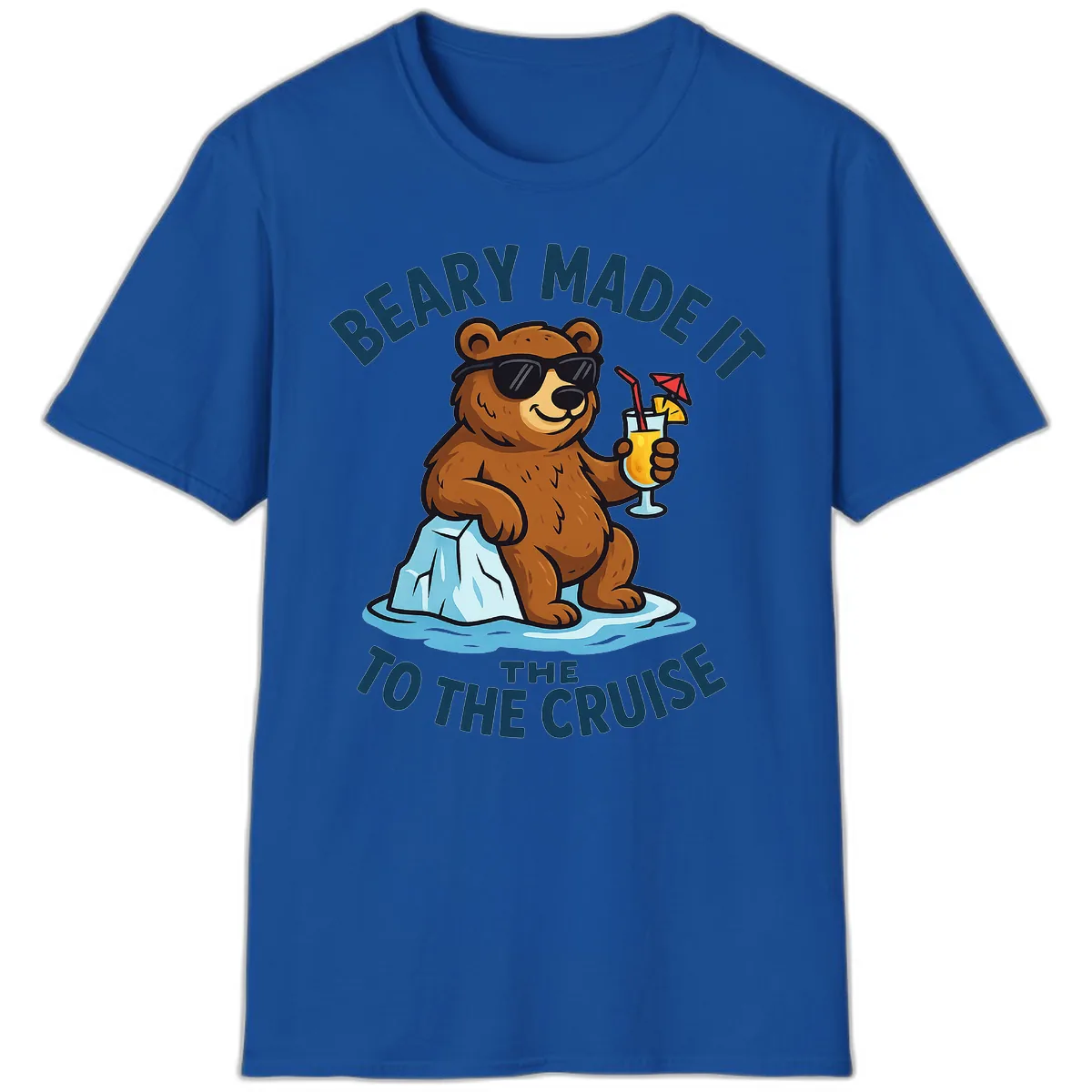 Beary Made It To The Cruise T-Shirt in Royal