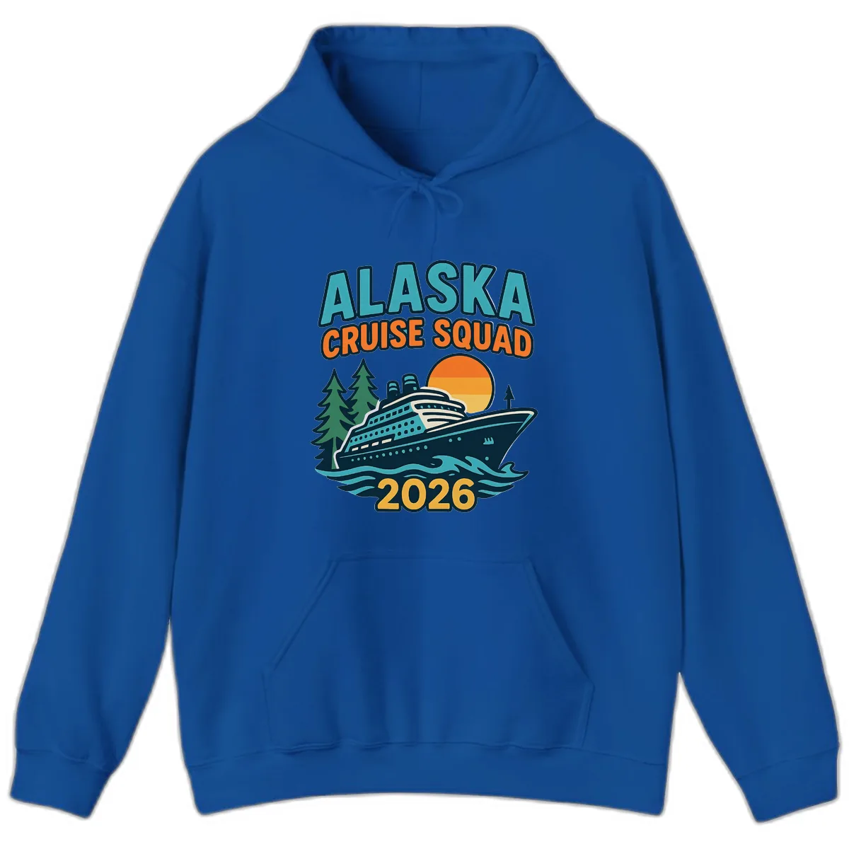 Alaska Cruise Squad 2026 Hoodie in Royal
