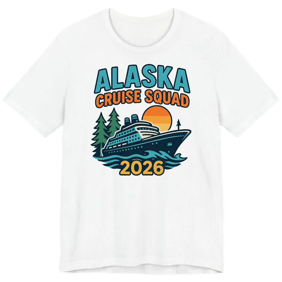 Alaska Cruise Squad 2026 Premium T-Shirt in White