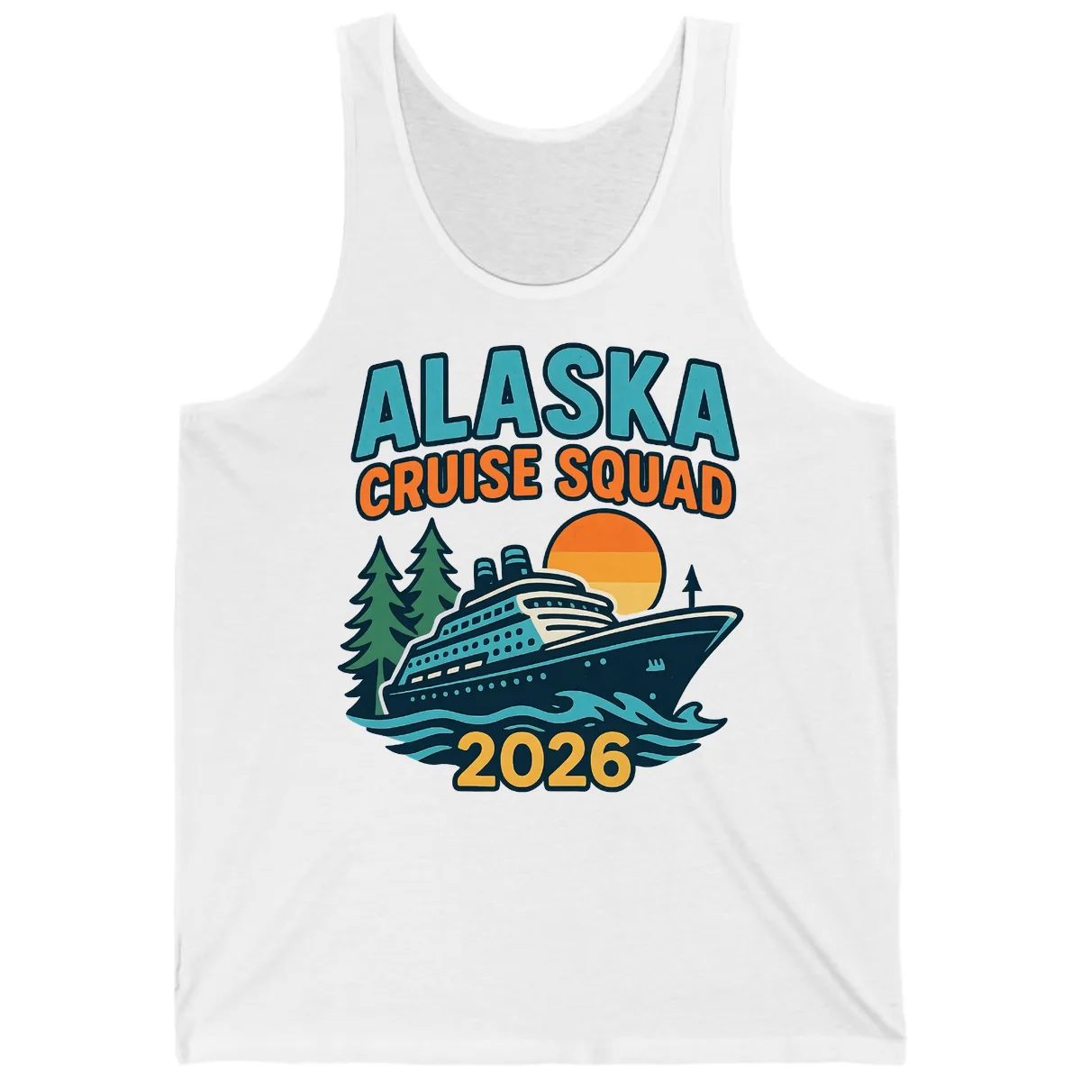 Alaska Cruise Squad 2026 Tank in White
