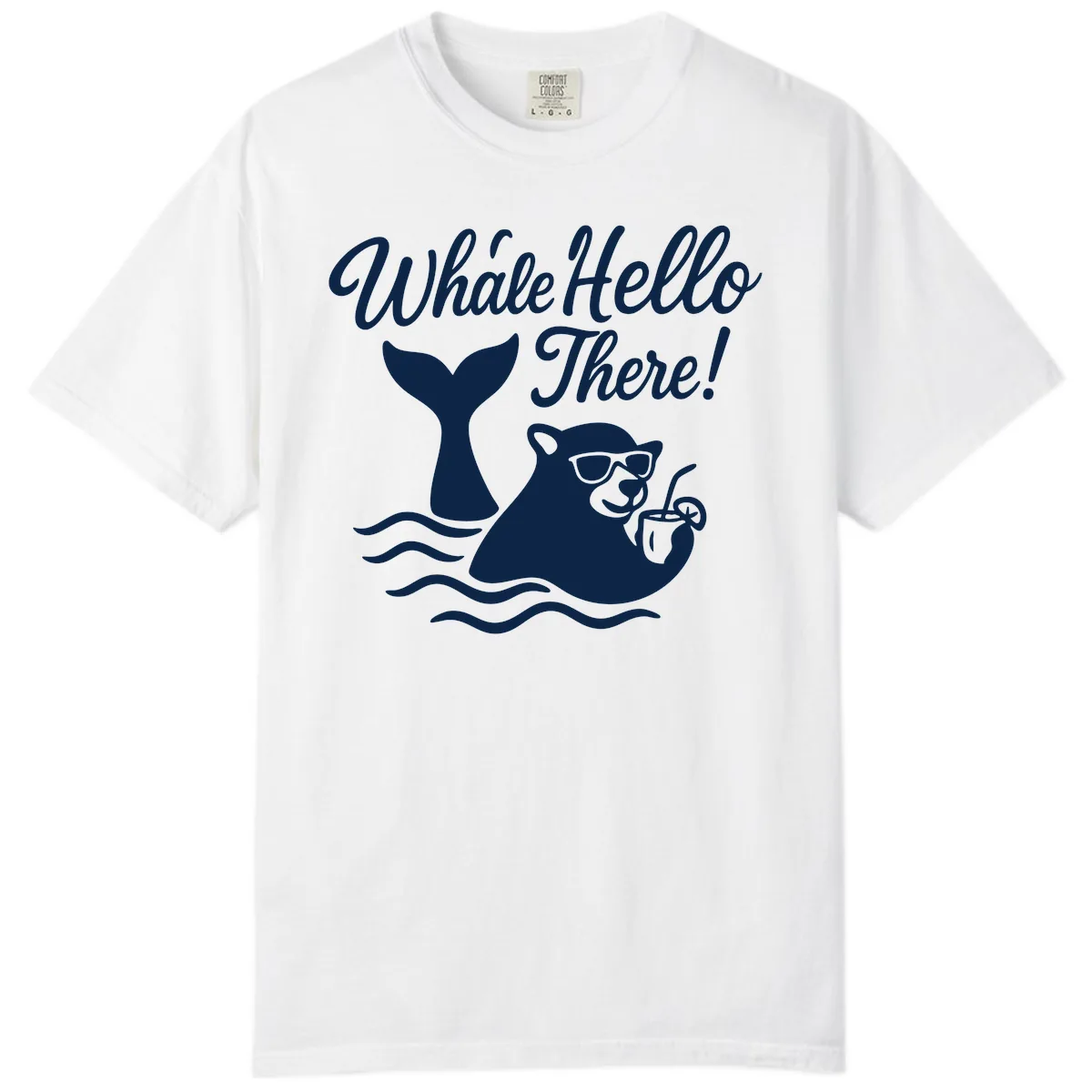 Whale Hello There Cruise Comfort Color in White