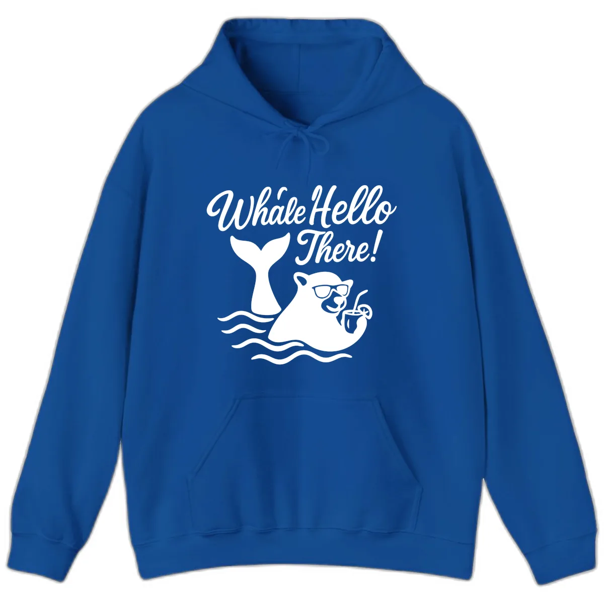 Whale Hello There Cruise Hoodie in Royal