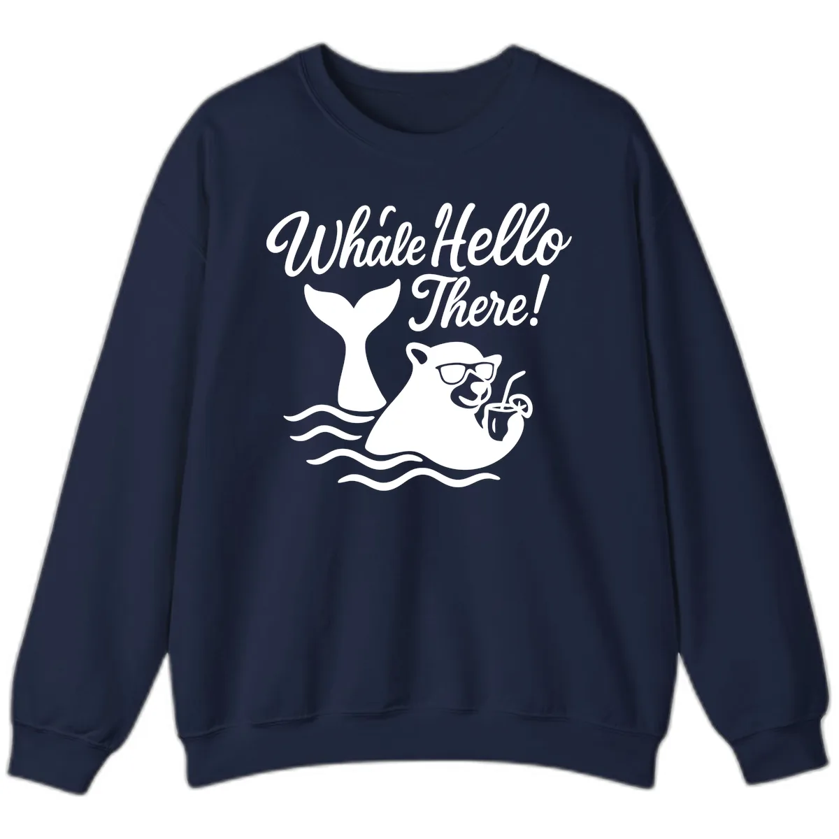 Whale Hello There Cruise Sweatshirt in Navy