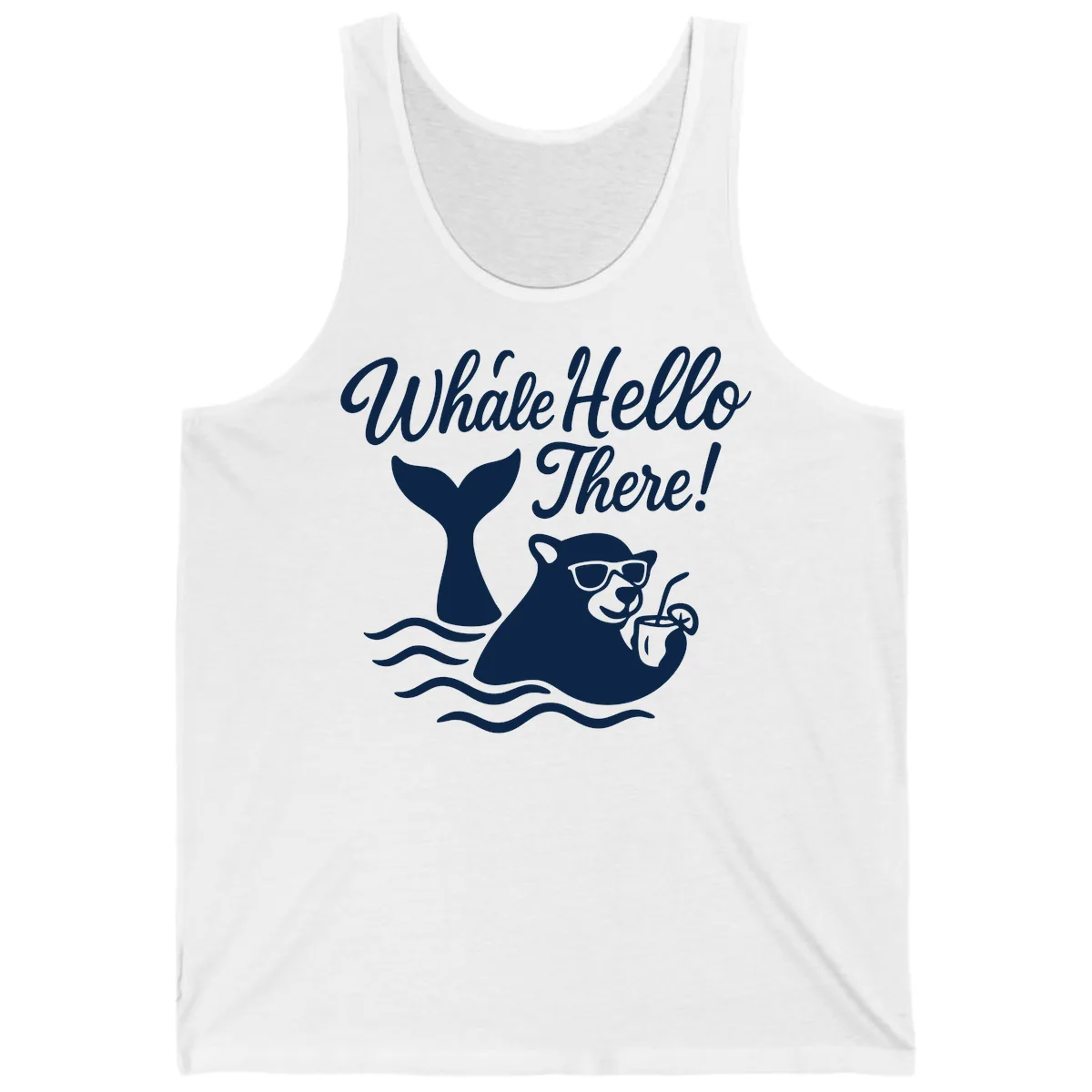 Whale Hello There Cruise Tank in White
