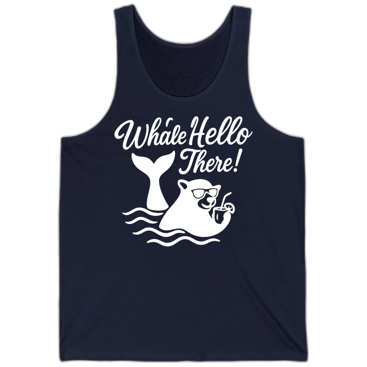 Whale Hello There Cruise Tank in Navy