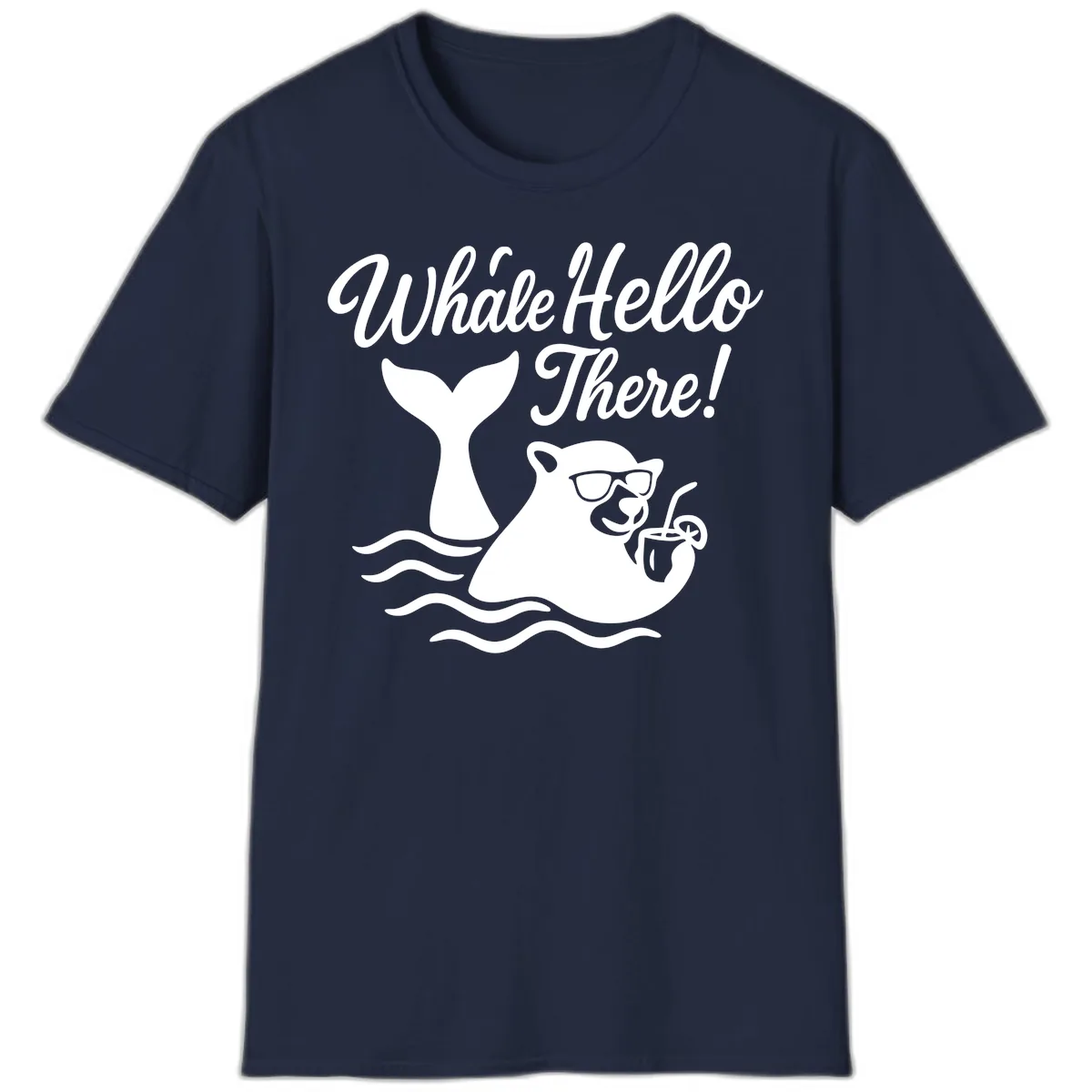 Whale Hello There Cruise T-Shirt in Navy