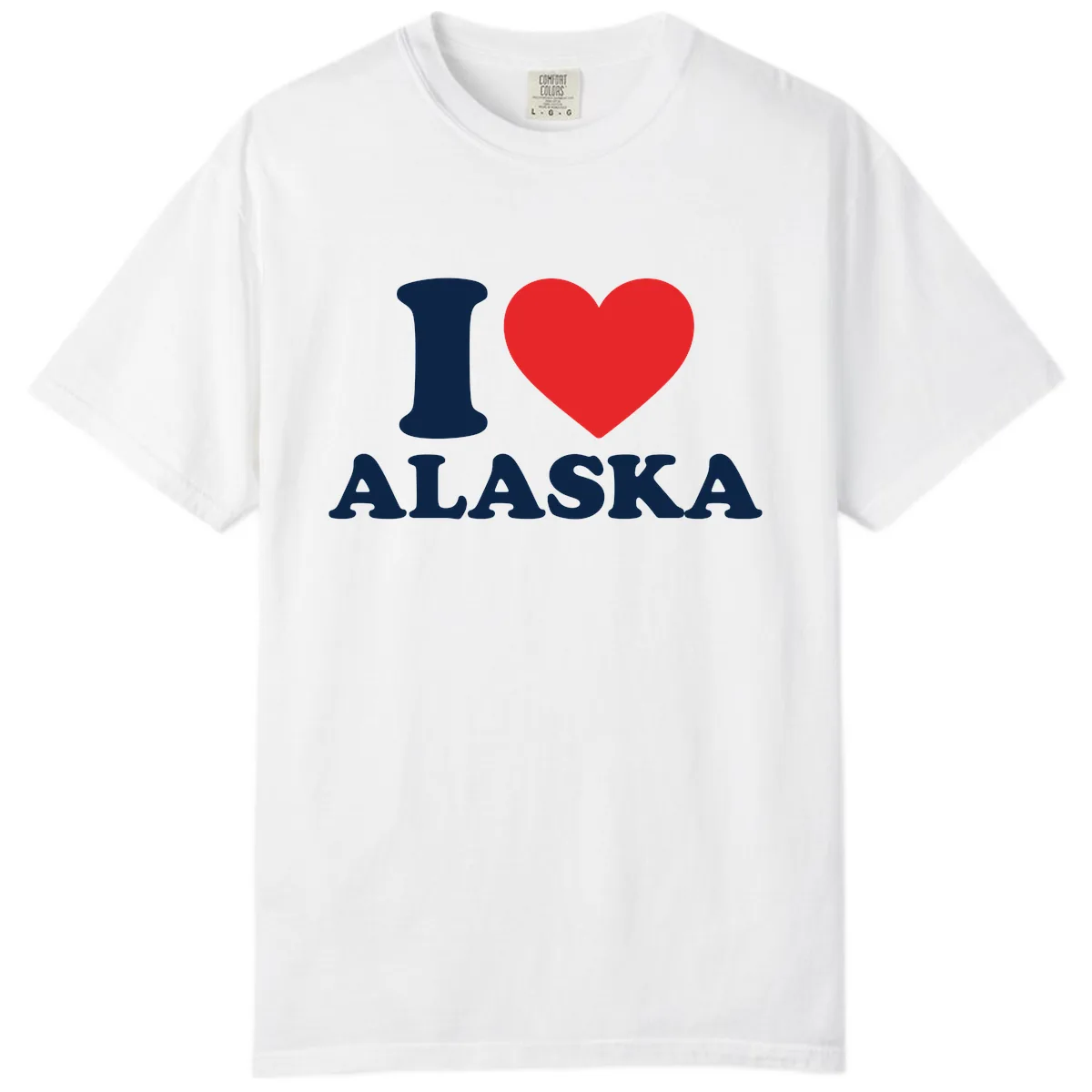 Pure Love Heart Comfort Color in White
