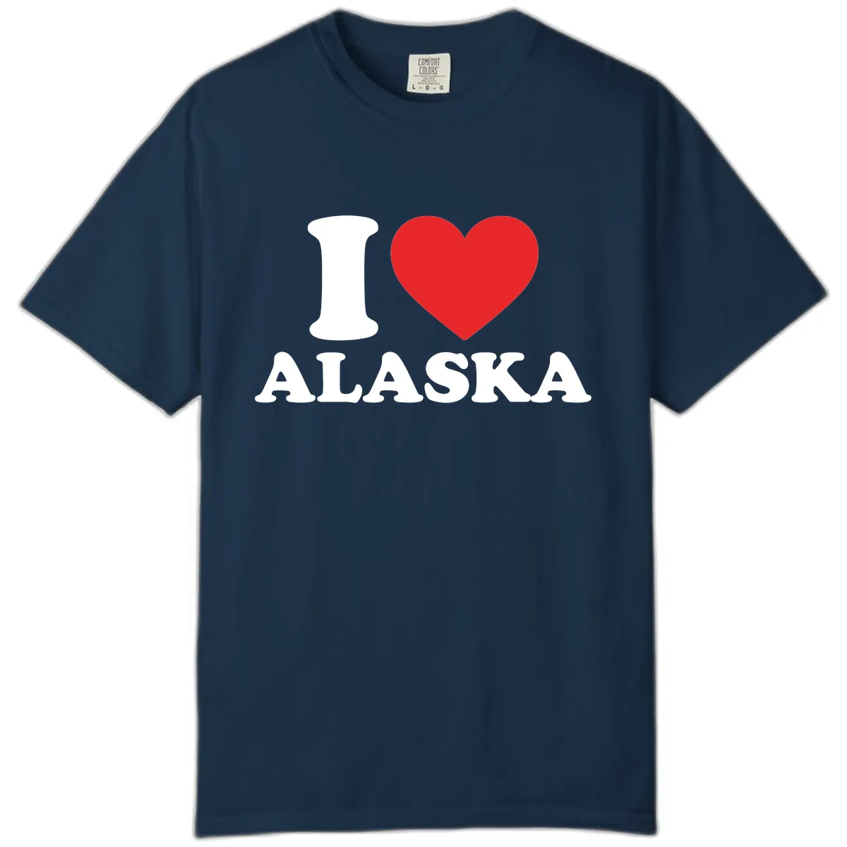 Pure Love Heart Comfort Color in True Navy
