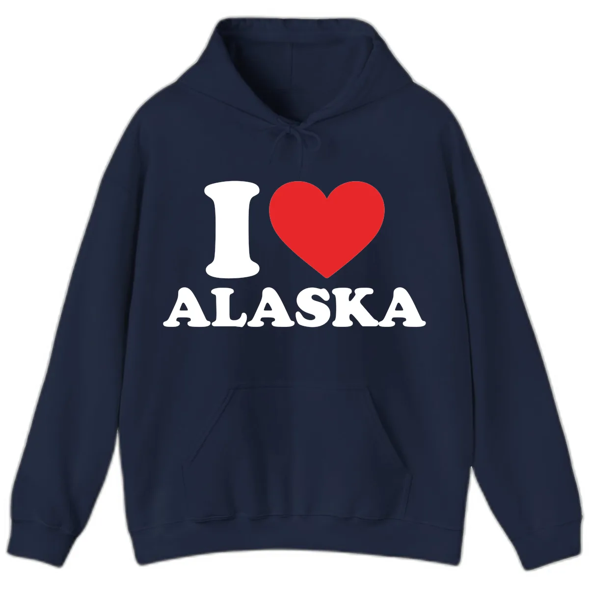 Pure Love Heart Hoodie in Navy