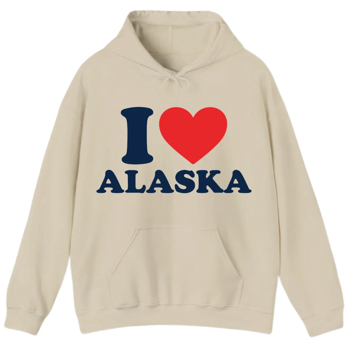 Pure Love Heart Hoodie in Sand
