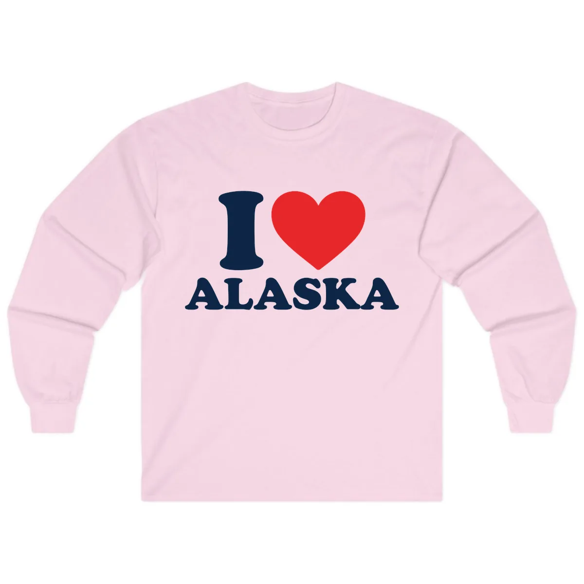 Pure Love Heart Long Sleeve in Light Pink