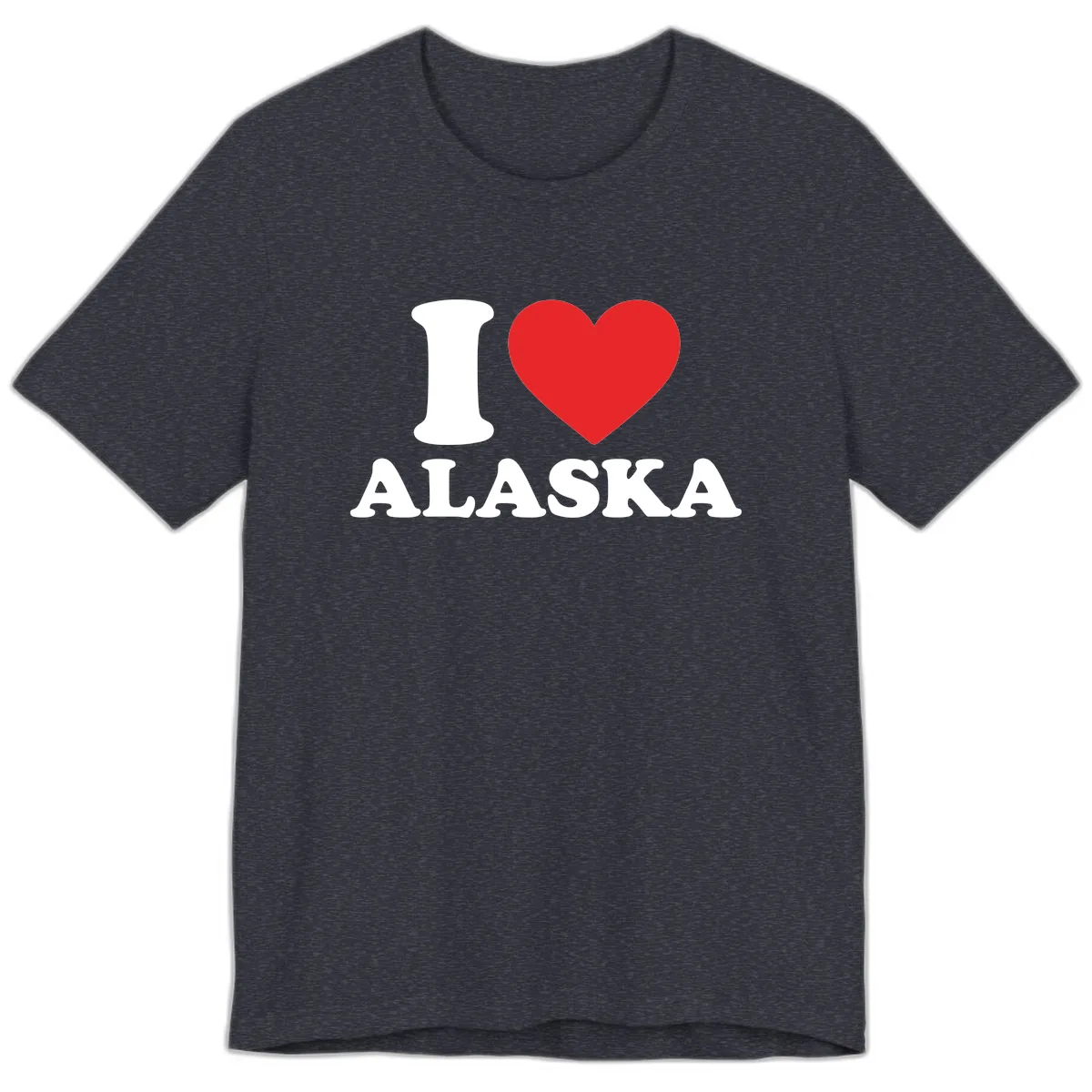 Pure Love Heart Premium T-Shirt in Heather Navy