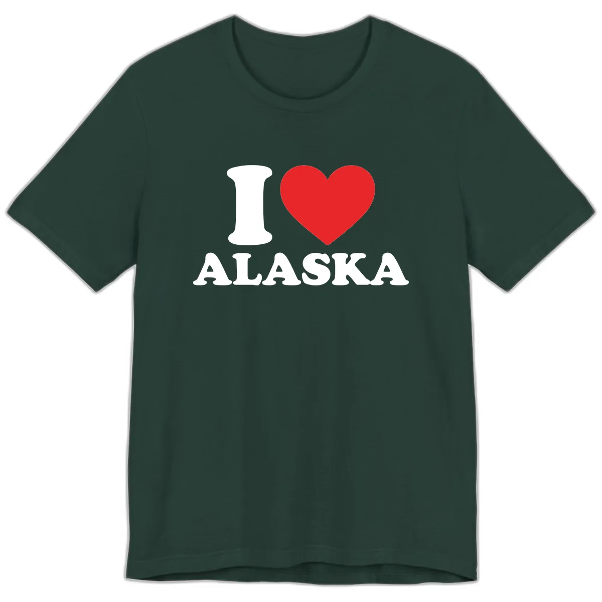 Pure Love Heart Premium T-Shirt in Forest